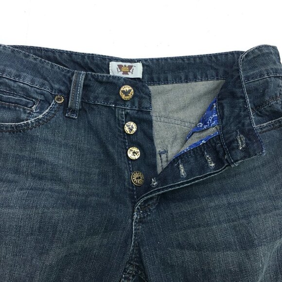 Antik Denim Men's Jeans Blackout Slight Bootcut Button Fly Stud Pockets 33x34 - Picture 4 of 13